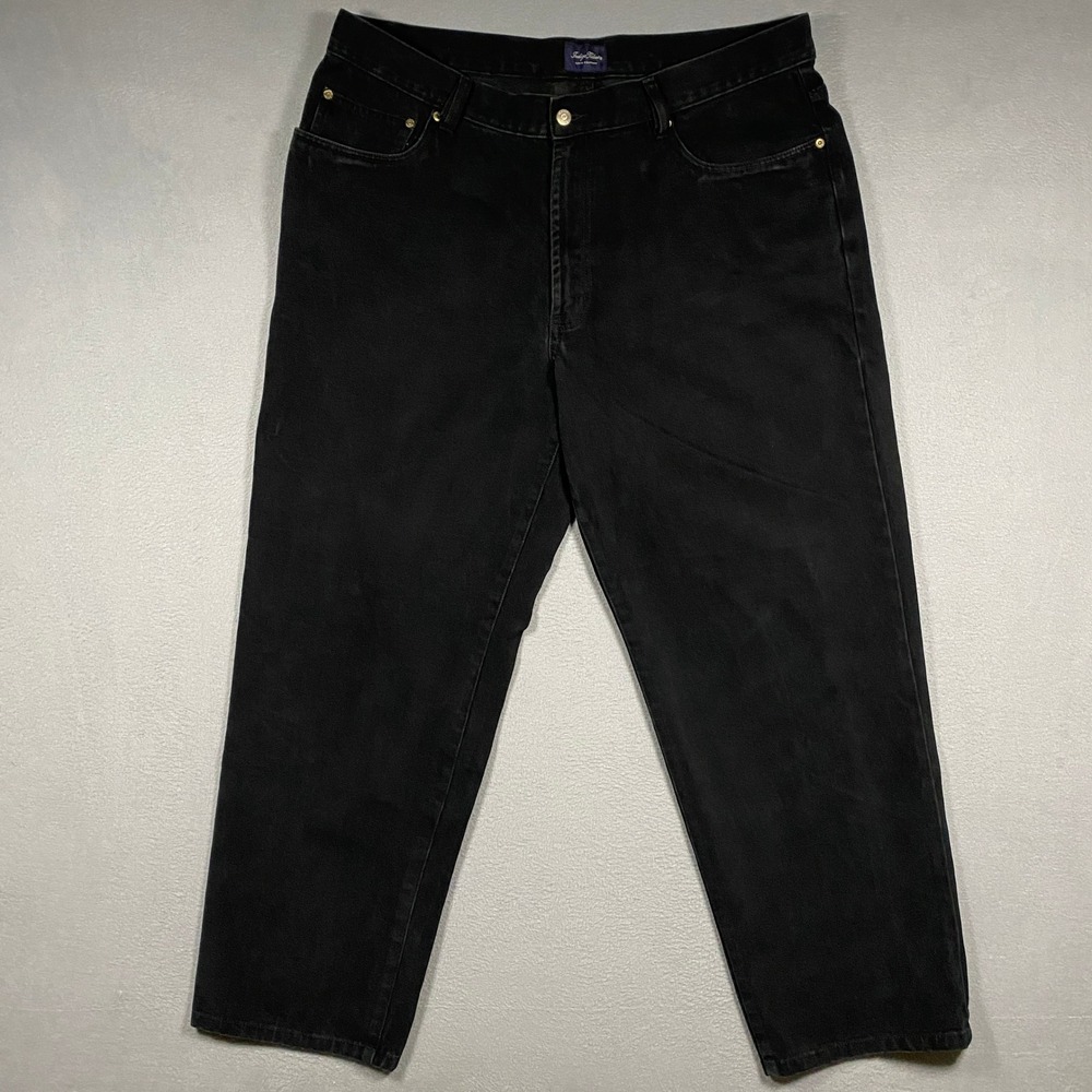 Indigo Palms Jeans Mens 40x32 Black Relaxed Fit Straight Leg Cotton Denim